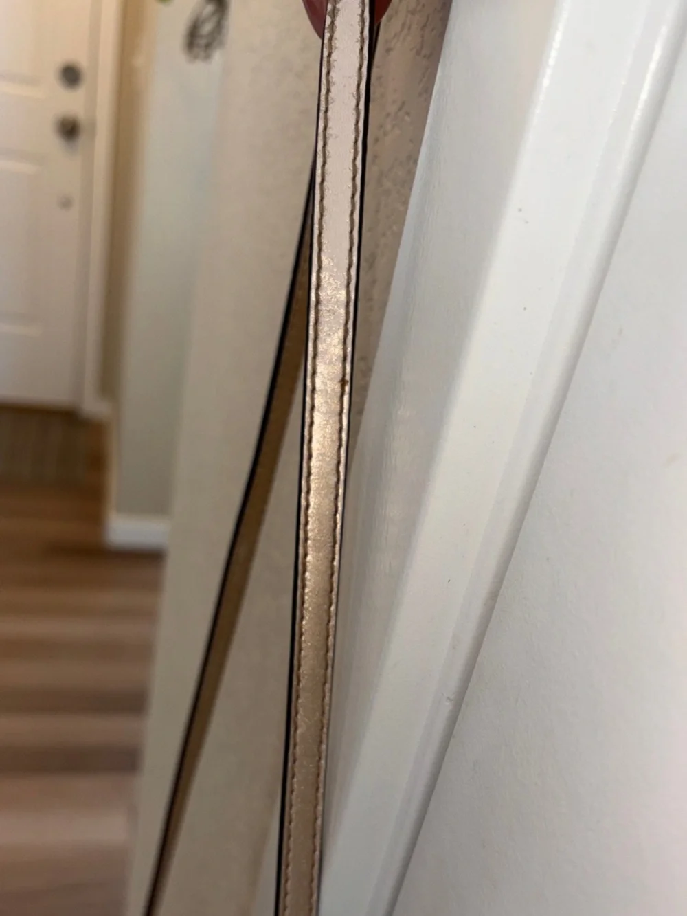 Michael Kors Metallic Rose Gold MK Logo Crossbody